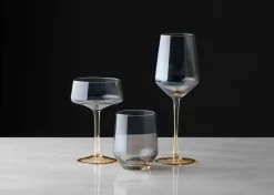 Abie Old Fashioned Glass Amber/Grey