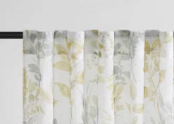 Amalia Meadow Sheer Curtain Panel 96" Ivory/Multi