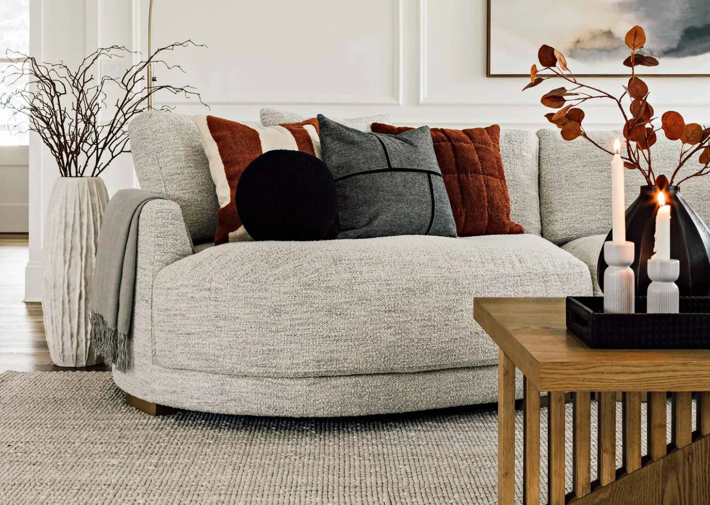 Anderson Sofa Chaise -Luly Pepper