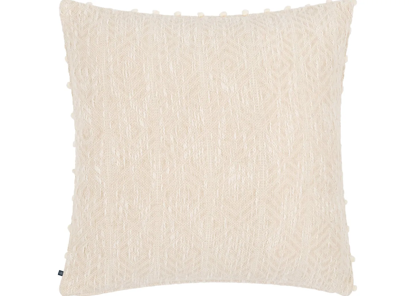 Aniel Cotton Pillow 20x20 Sand/Ivory