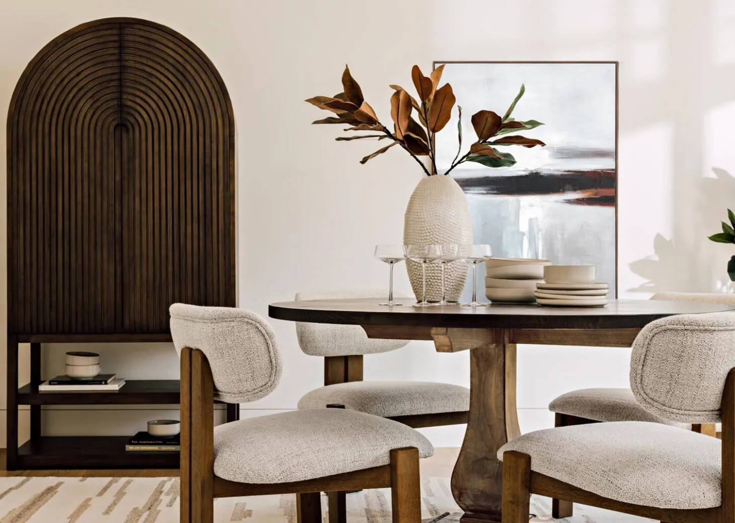 Aster Magnolia Branch Green/Brown