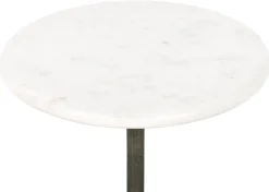 Banks Recycled Metal Accent Table -Bronze