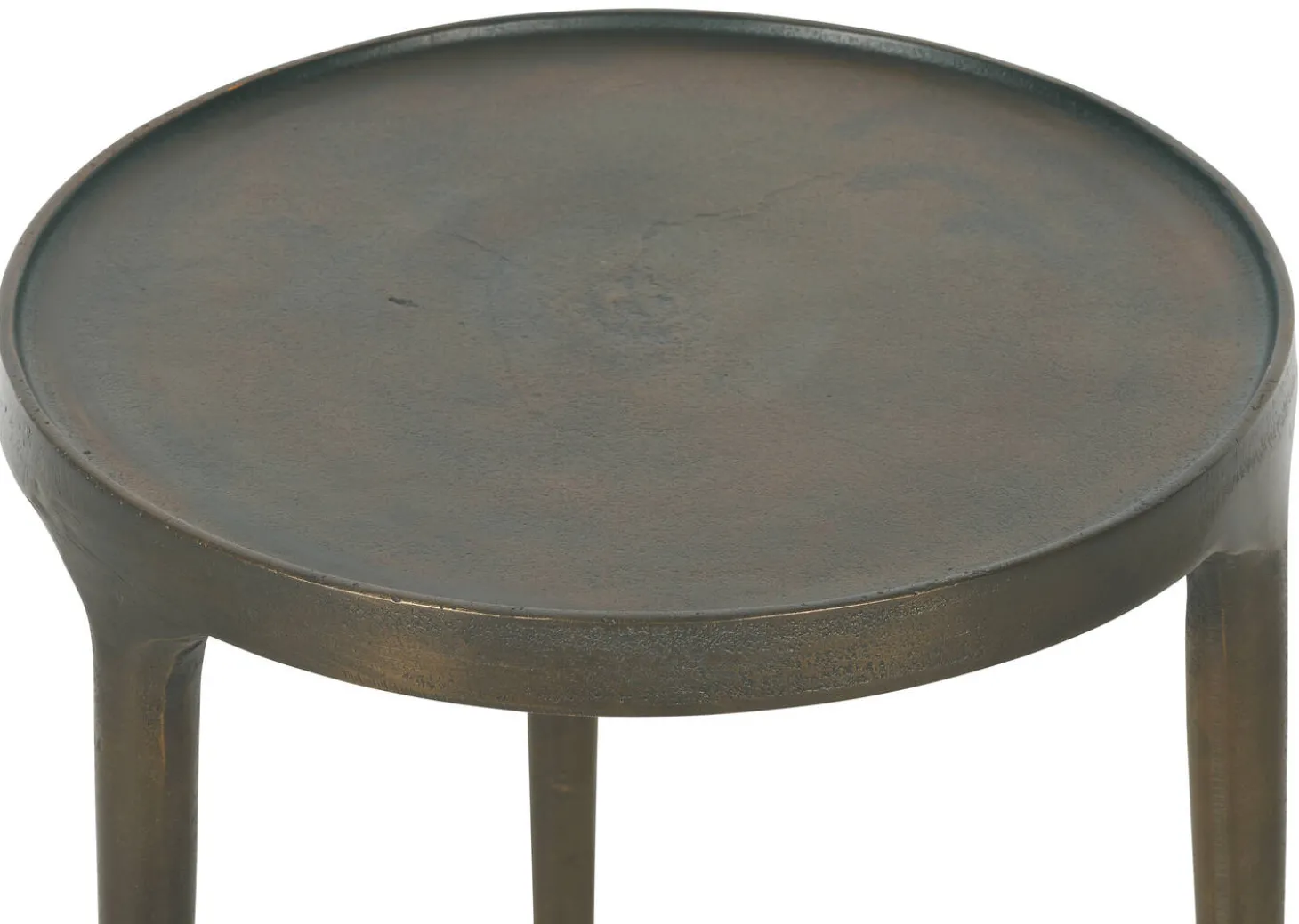 Bautista Recycled Metal Accent Table 16" -Bronze