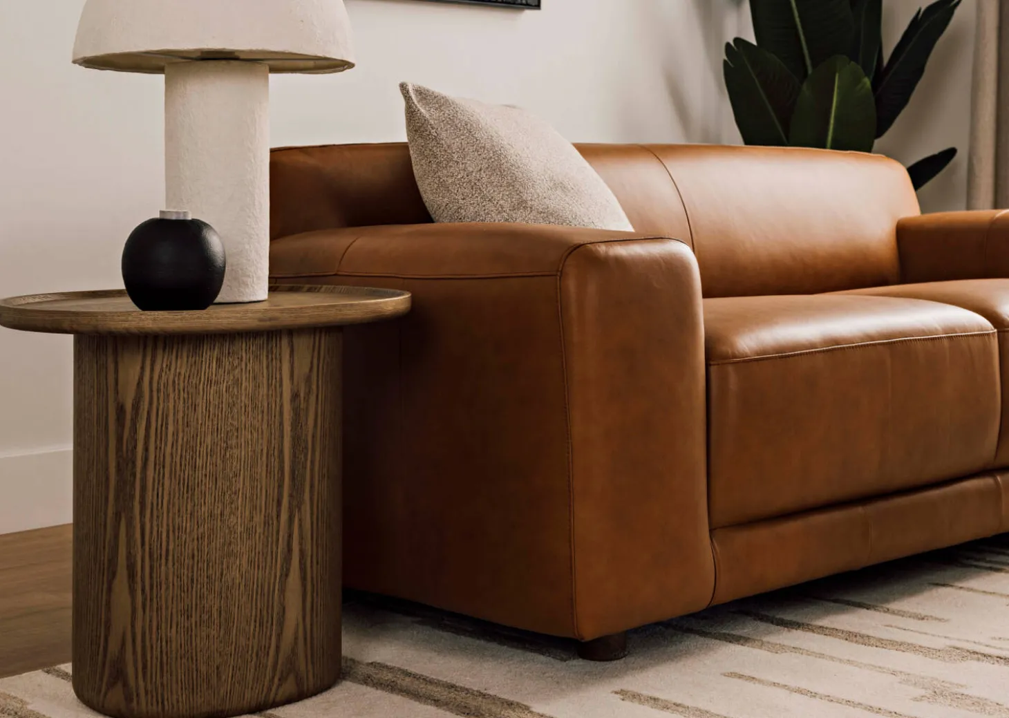Beau Leather Sofa -Leo Tan