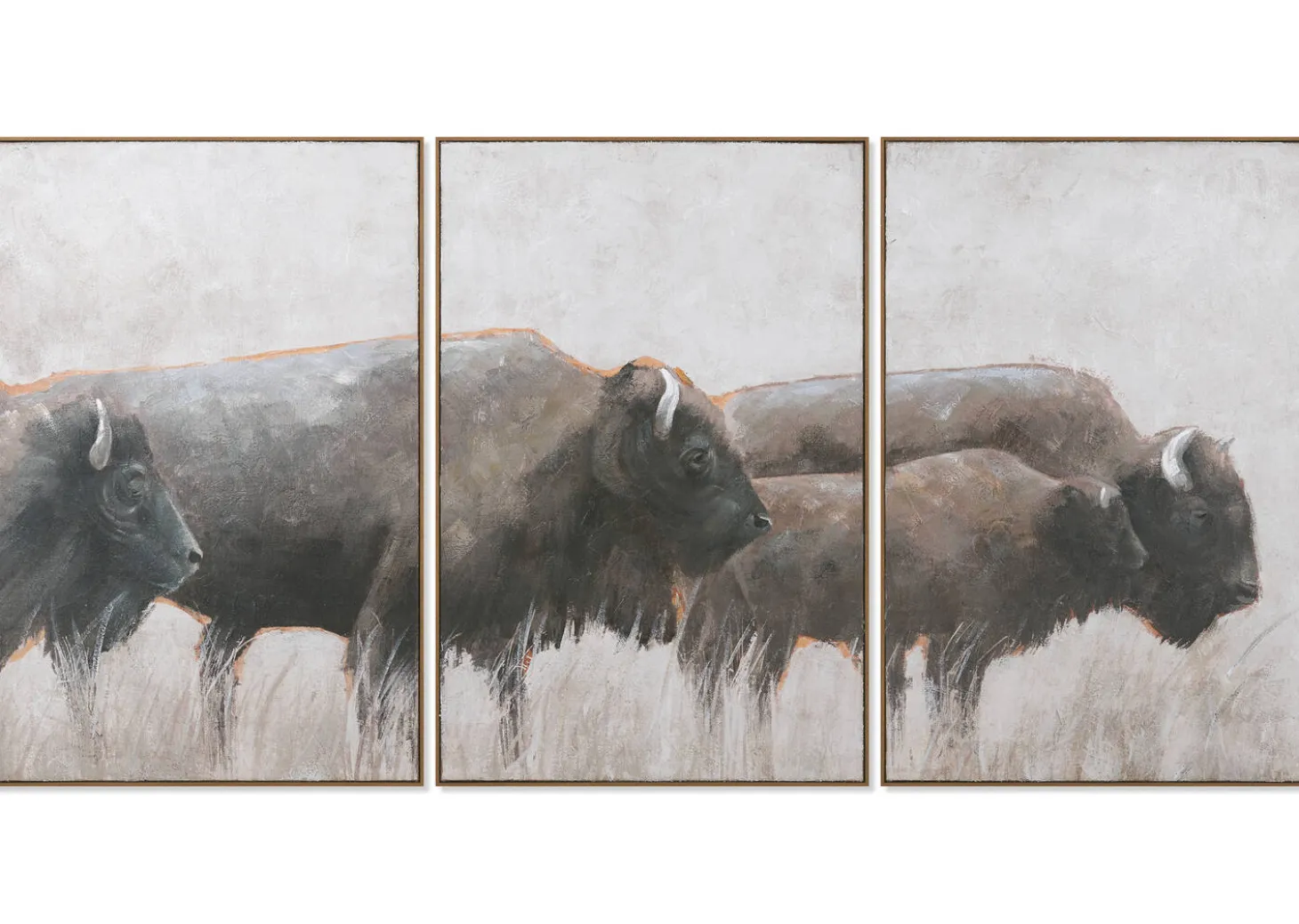 Bison Wall Art Set