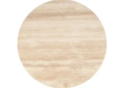 Bocelli Round Coffee Table -Lia Blonde/Travertine