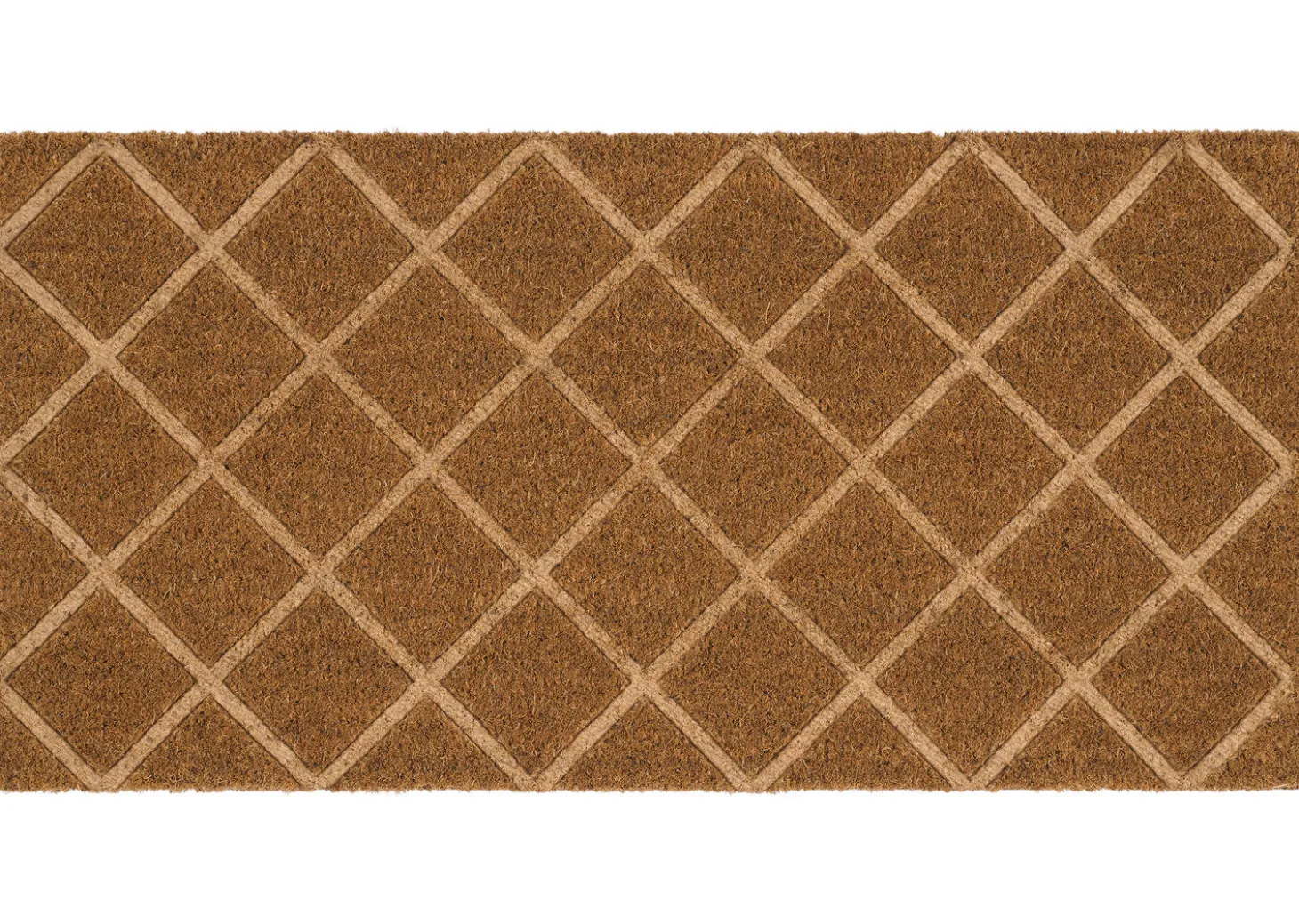 Bordered Diamond Doormat Natural