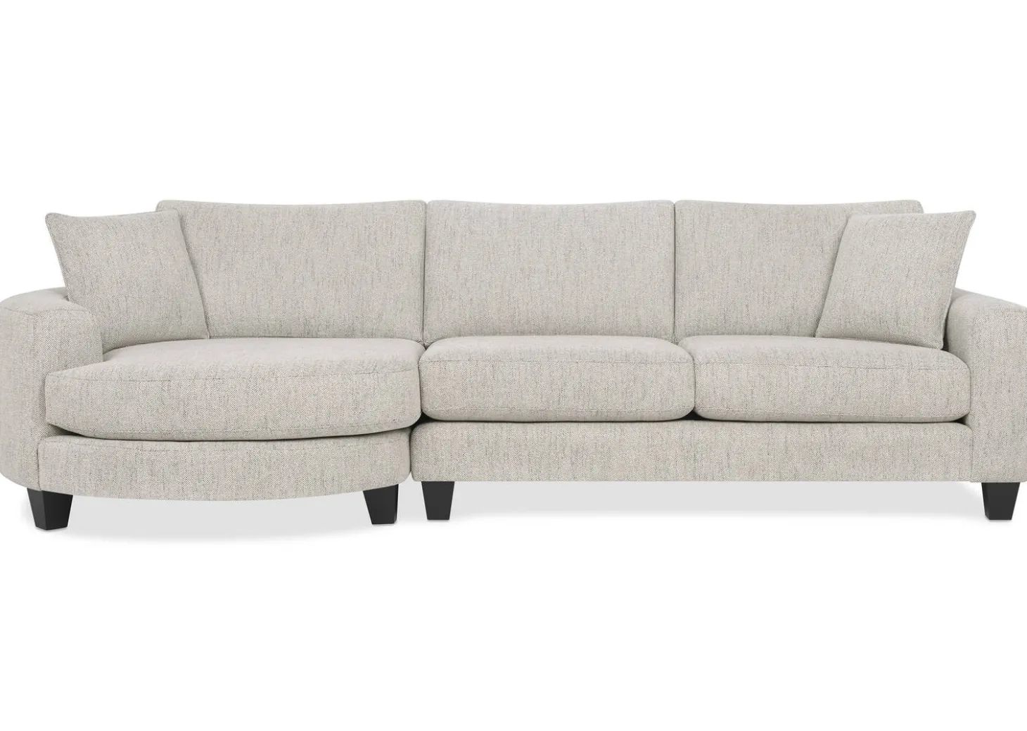 Bronx Round Sofa Chaise LCF -Fairfax Almond