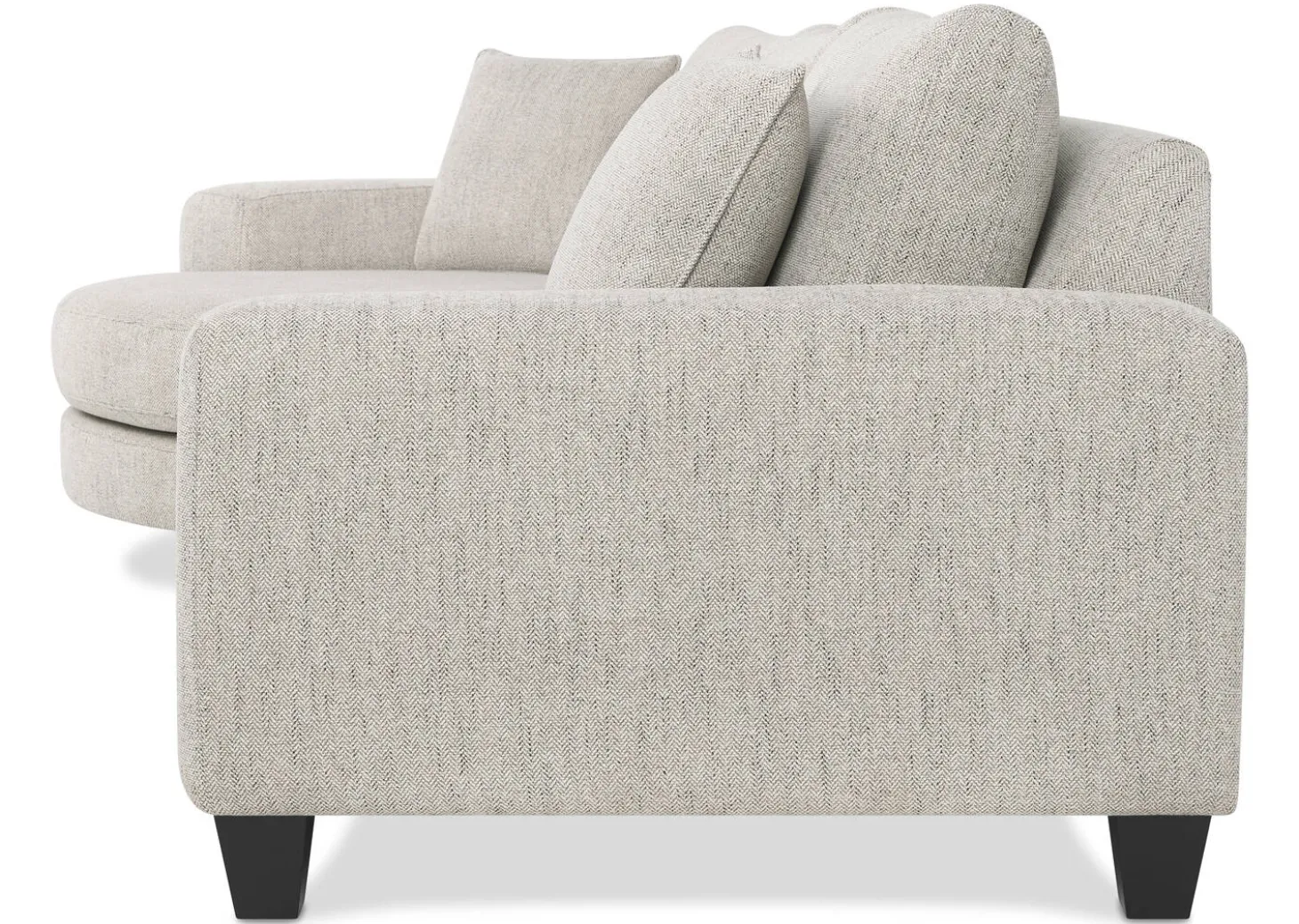 Bronx Round Sofa Chaise LCF -Fairfax Almond