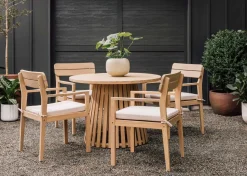 Cabrie 42 Round Outdoor Table -Natural