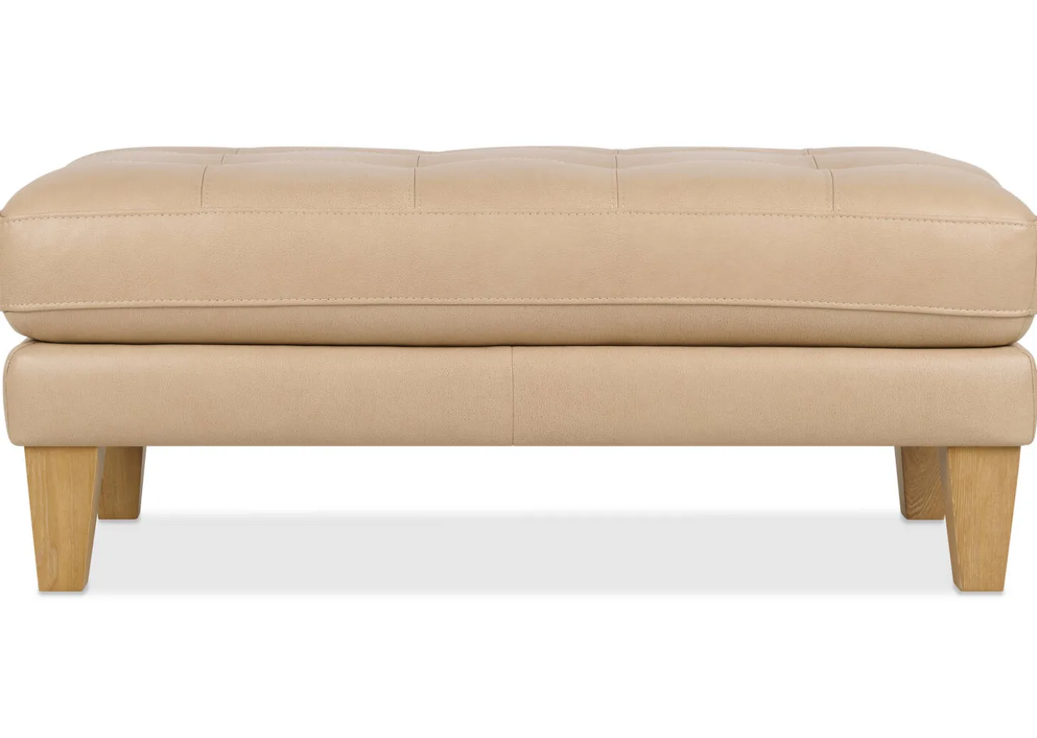 Carson Leather Ottoman