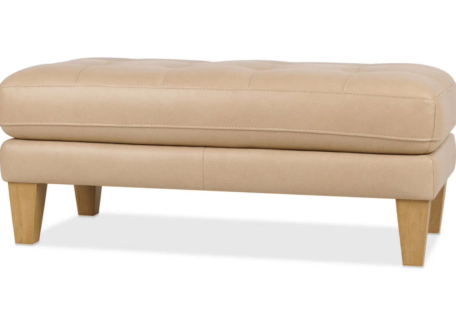 Carson Leather Ottoman