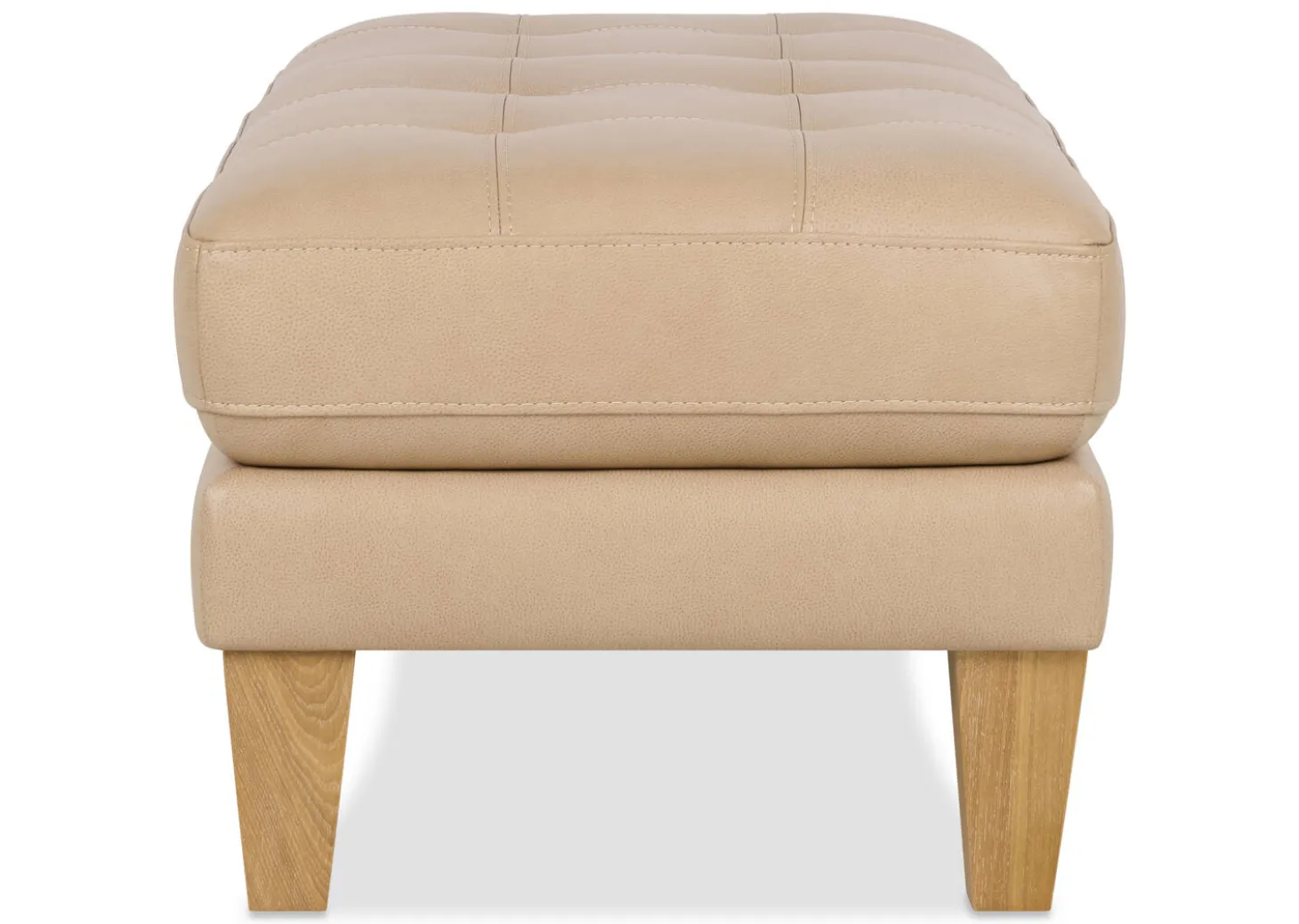 Carson Leather Ottoman