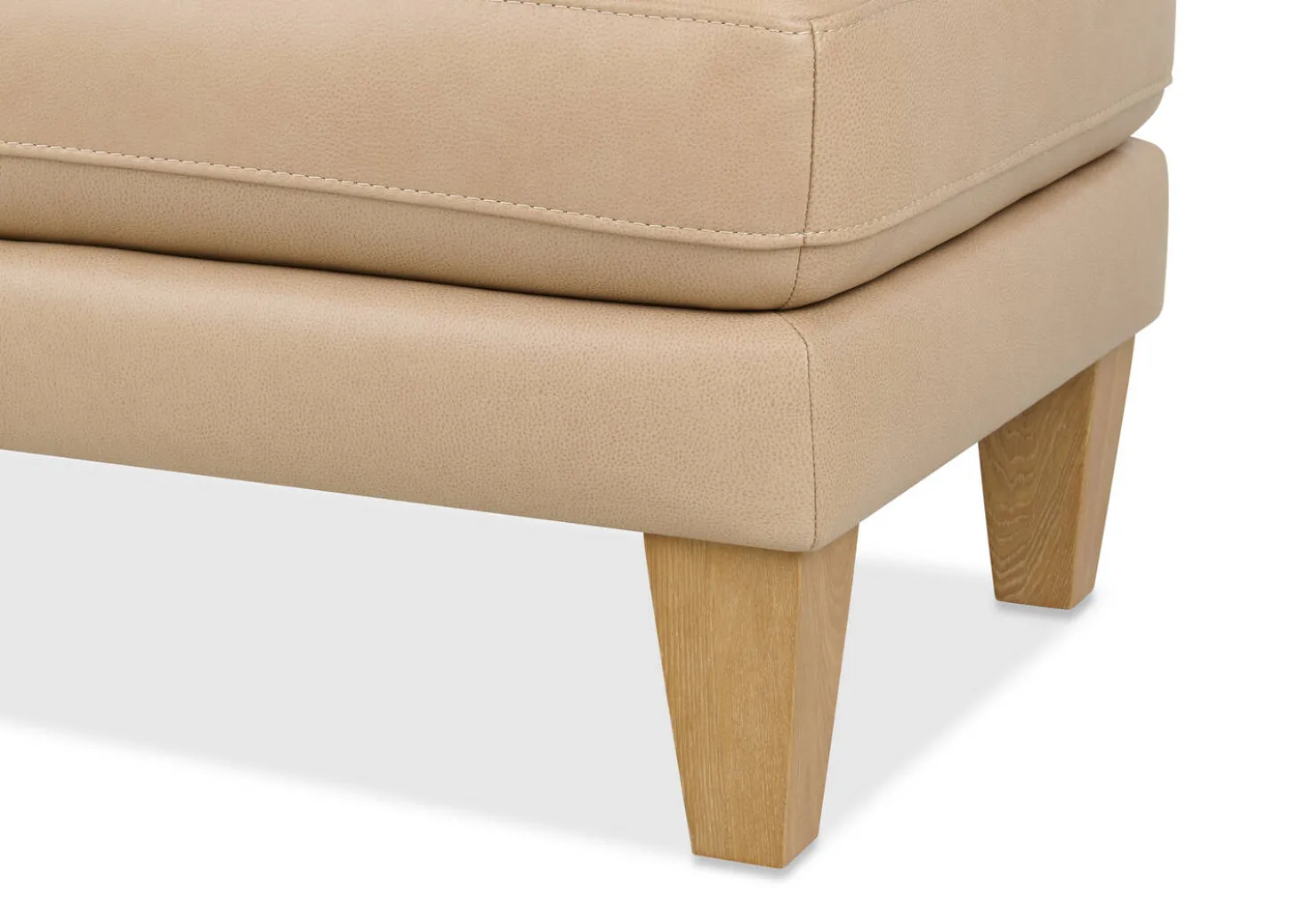 Carson Leather Ottoman