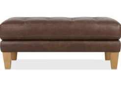 Carson Leather Ottoman