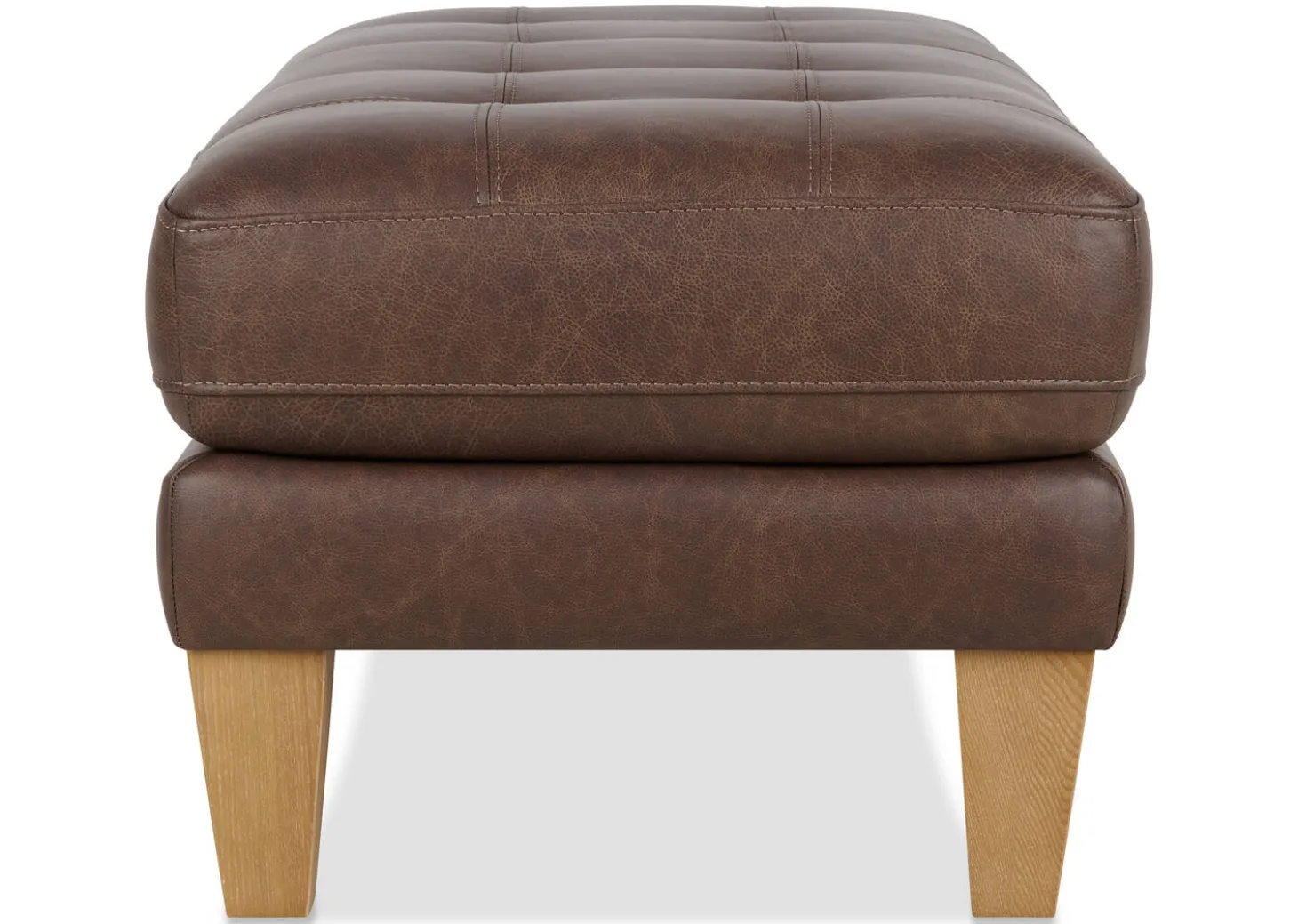 Carson Leather Ottoman