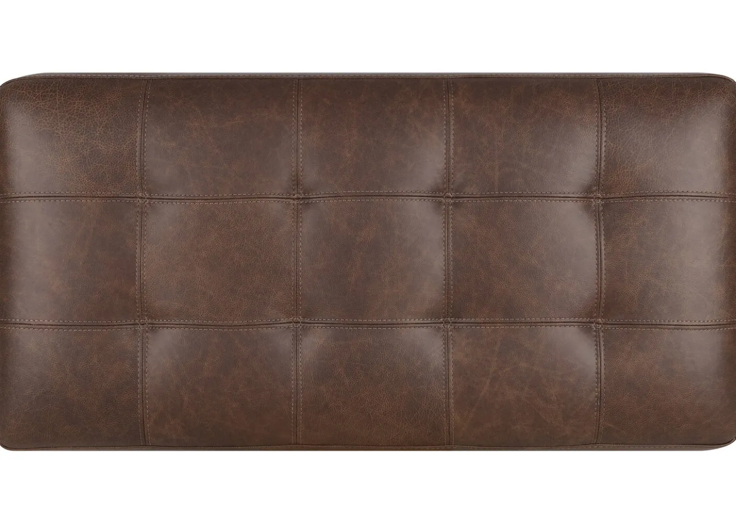 Carson Leather Ottoman