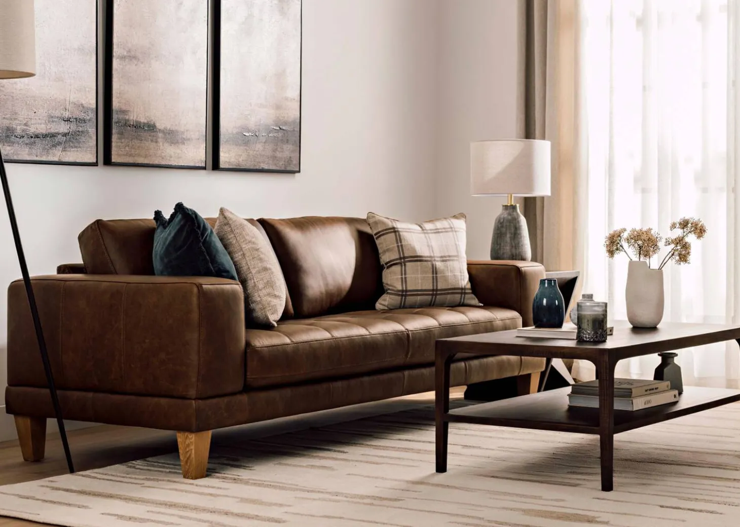 Carson Leather Sofa