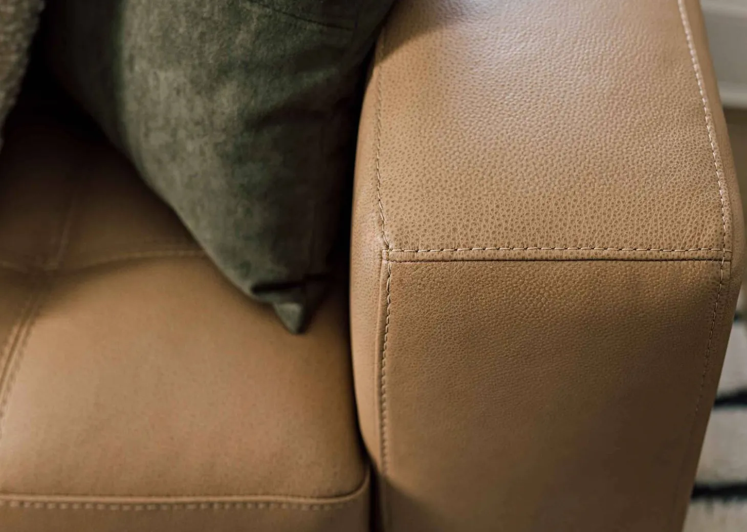 Carson Leather Sofa Chaise