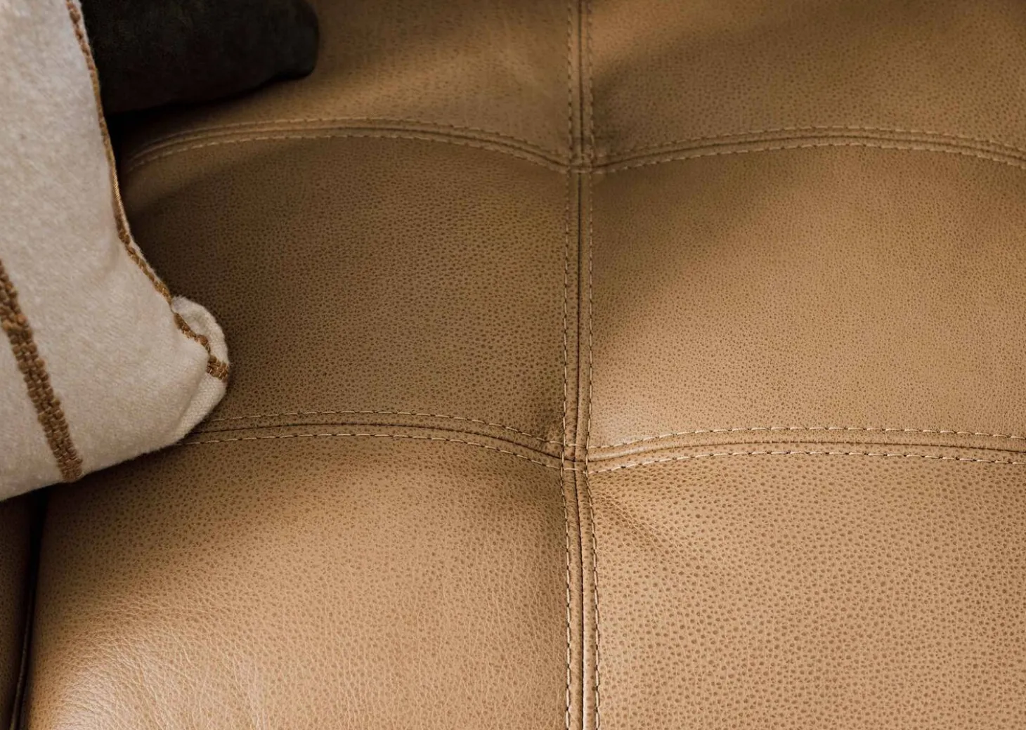Carson Leather Sofa Chaise