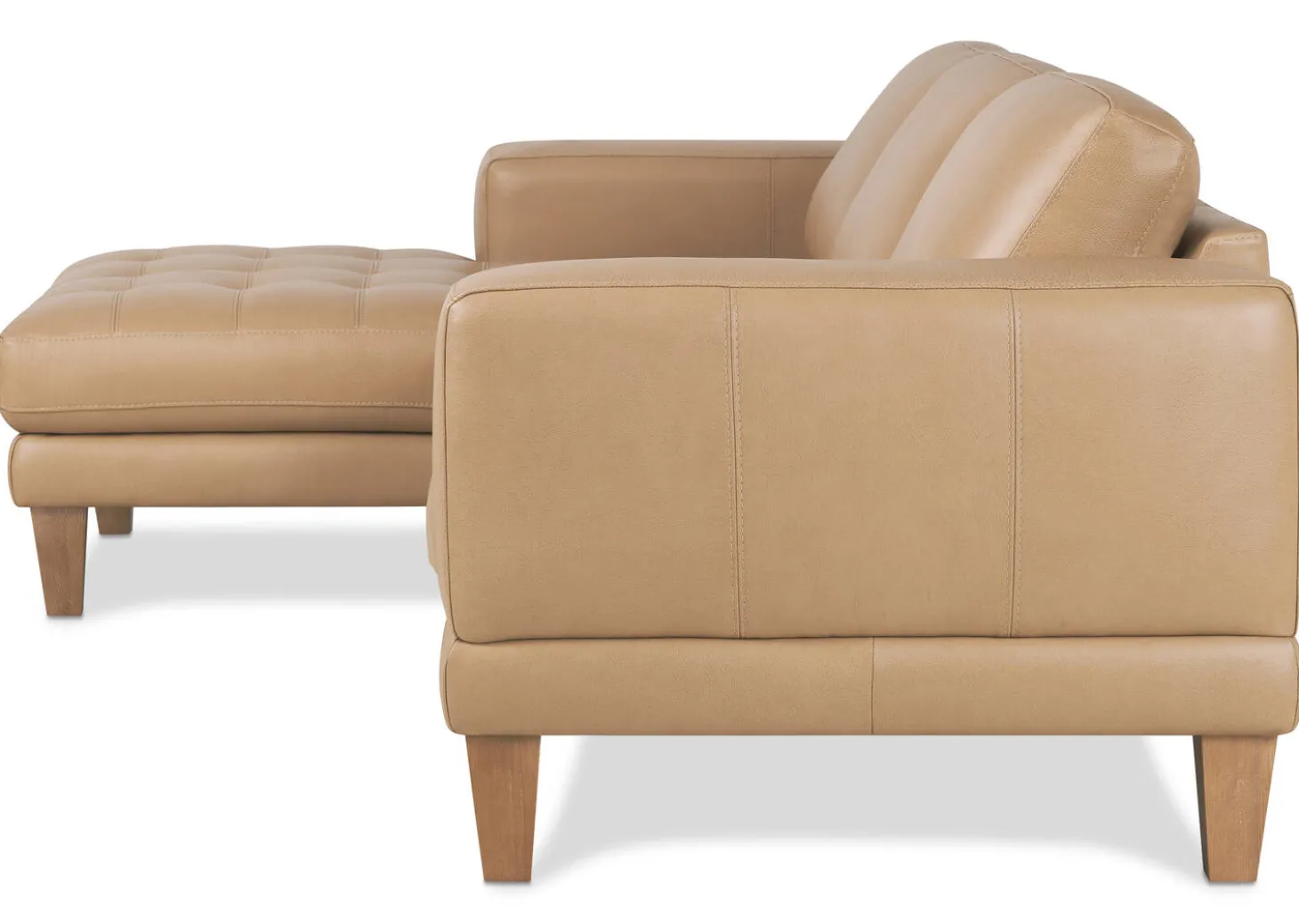 Carson Leather Sofa Chaise