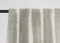 Cedric Curtain Panel 96" Ivory/Ash