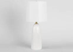 Chance Table Lamp Tall White
