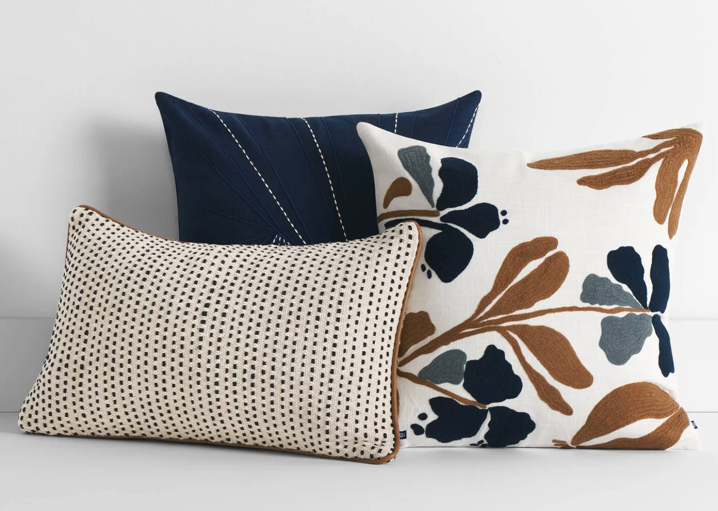 Clint Cotton Pillow 20x20 Navy