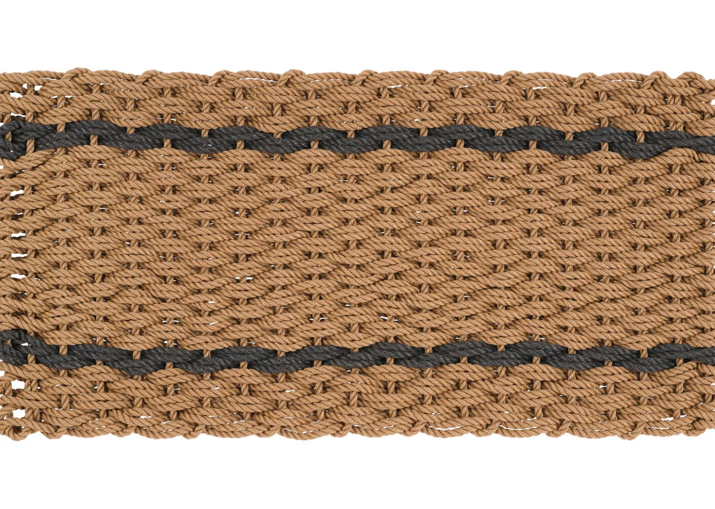 Coastal Stripe Rope Doormat Nat/Grey