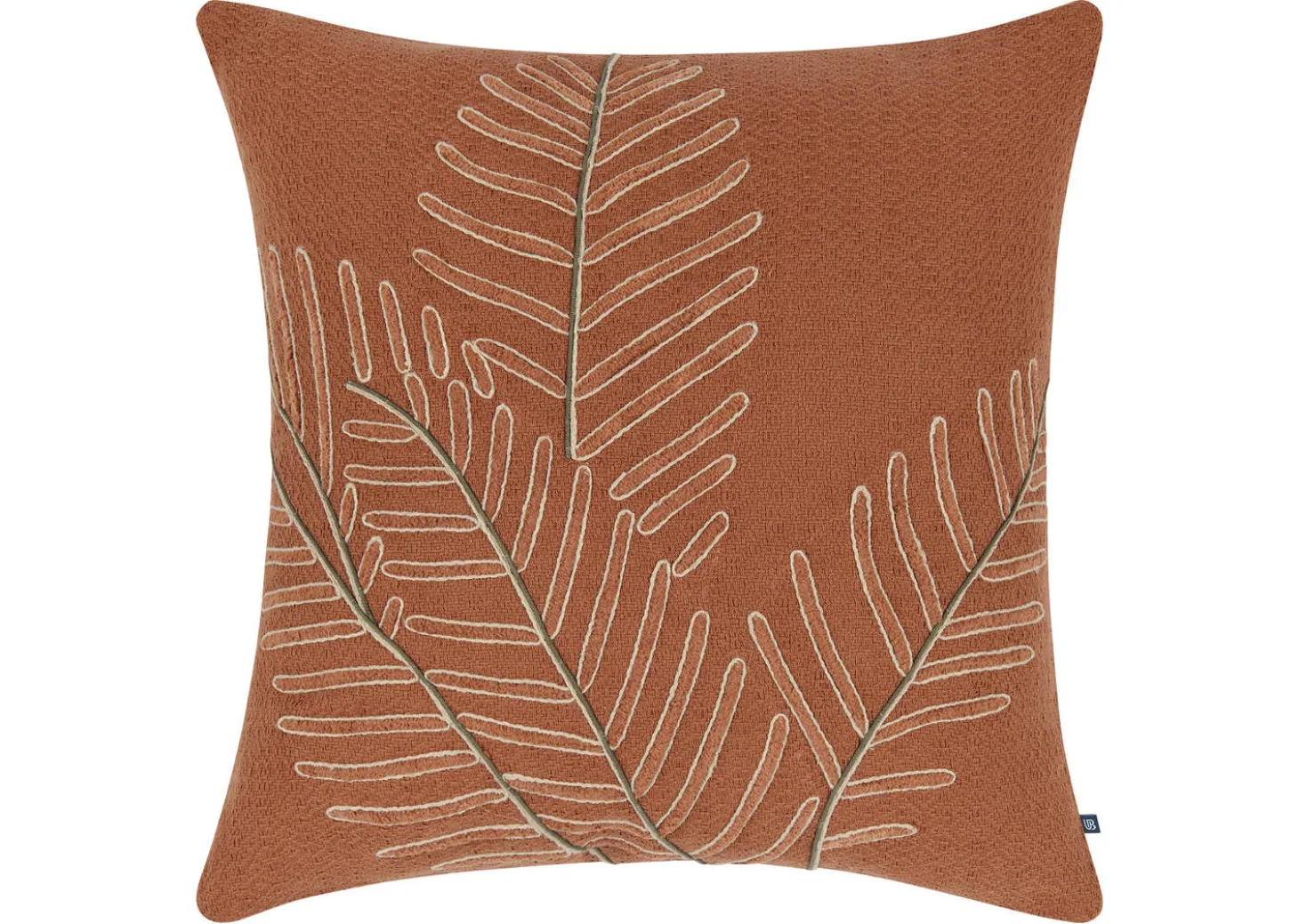 Delfina Leaf Pillow 20x20 Rust/Savanna