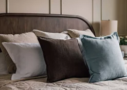 Diara Slub Pillow 20x20 Light Blue