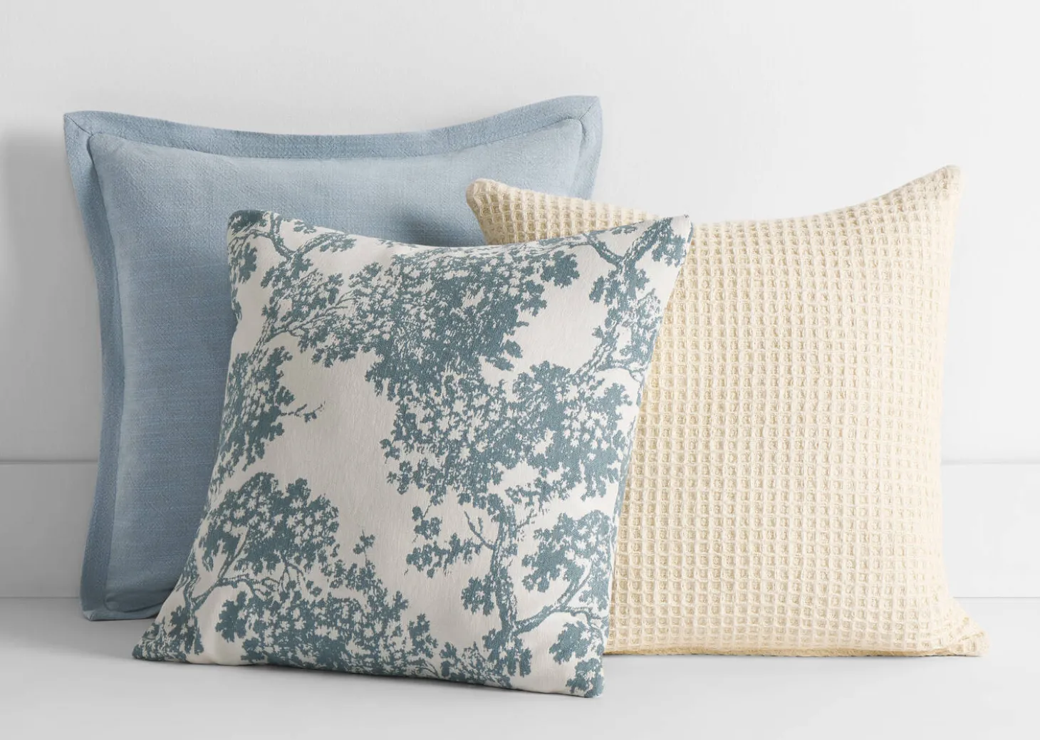 Diara Slub Pillow 20x20 Light Blue