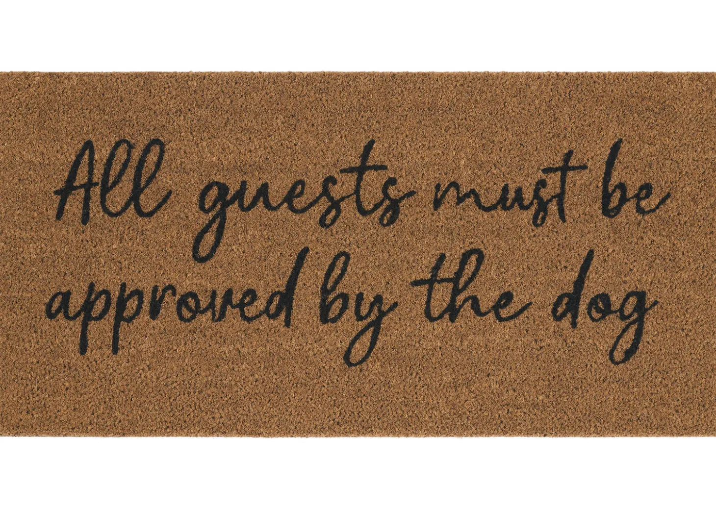 Dog Must Approve Doormat Natural