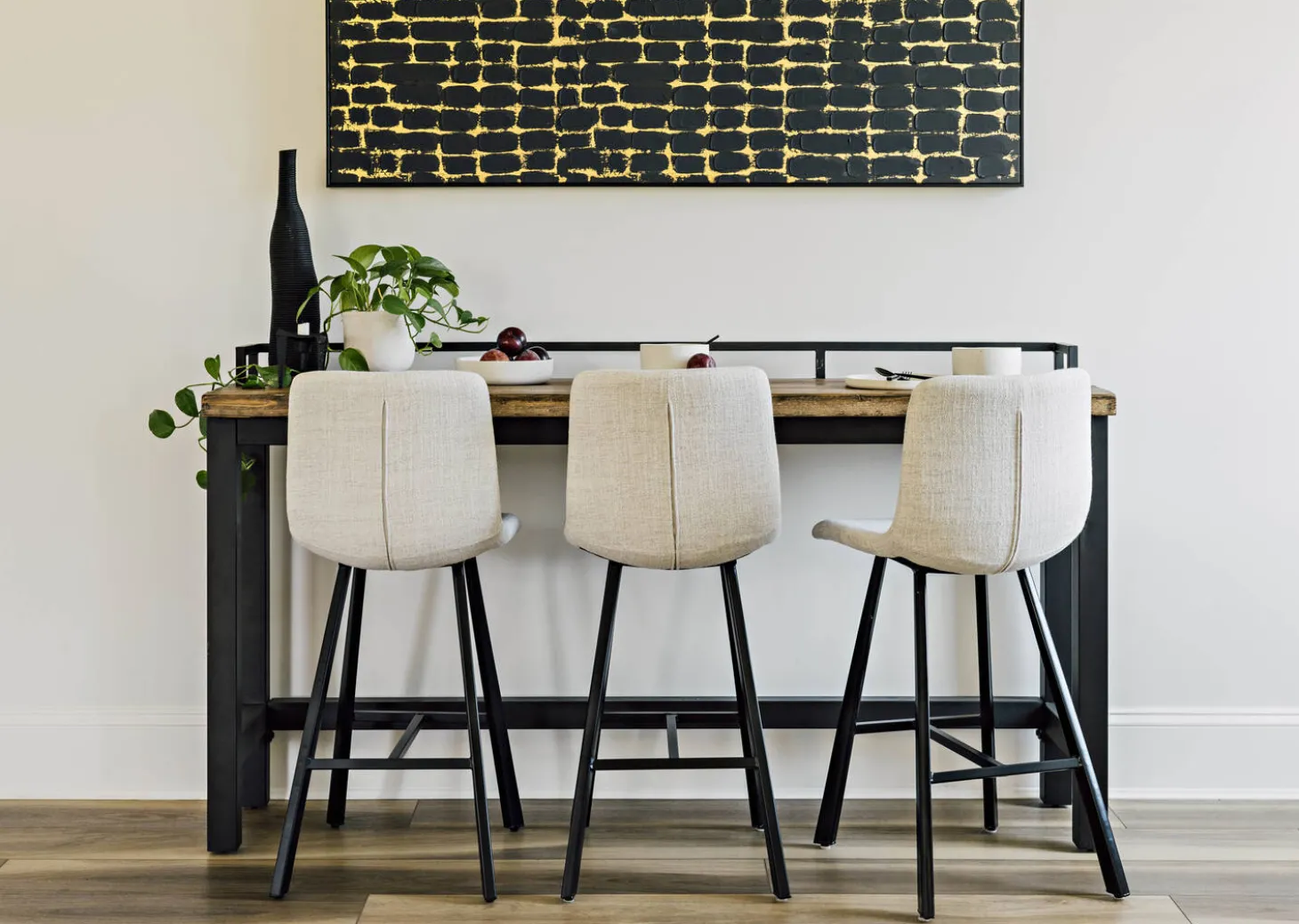 Dougal Reclaimed Wood Counter Console Table -Hughes Ale