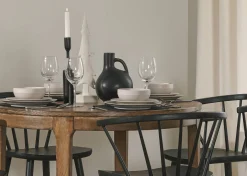Dundas Reclaimed Wood Round Dining Table (42")