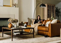 Dundas Reclaimed Wood Square Coffee Table -Hughes Umber