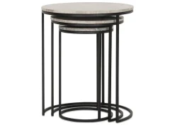 Gael Recycled Metal Nesting Table Set