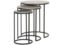 Gael Recycled Metal Nesting Table Set