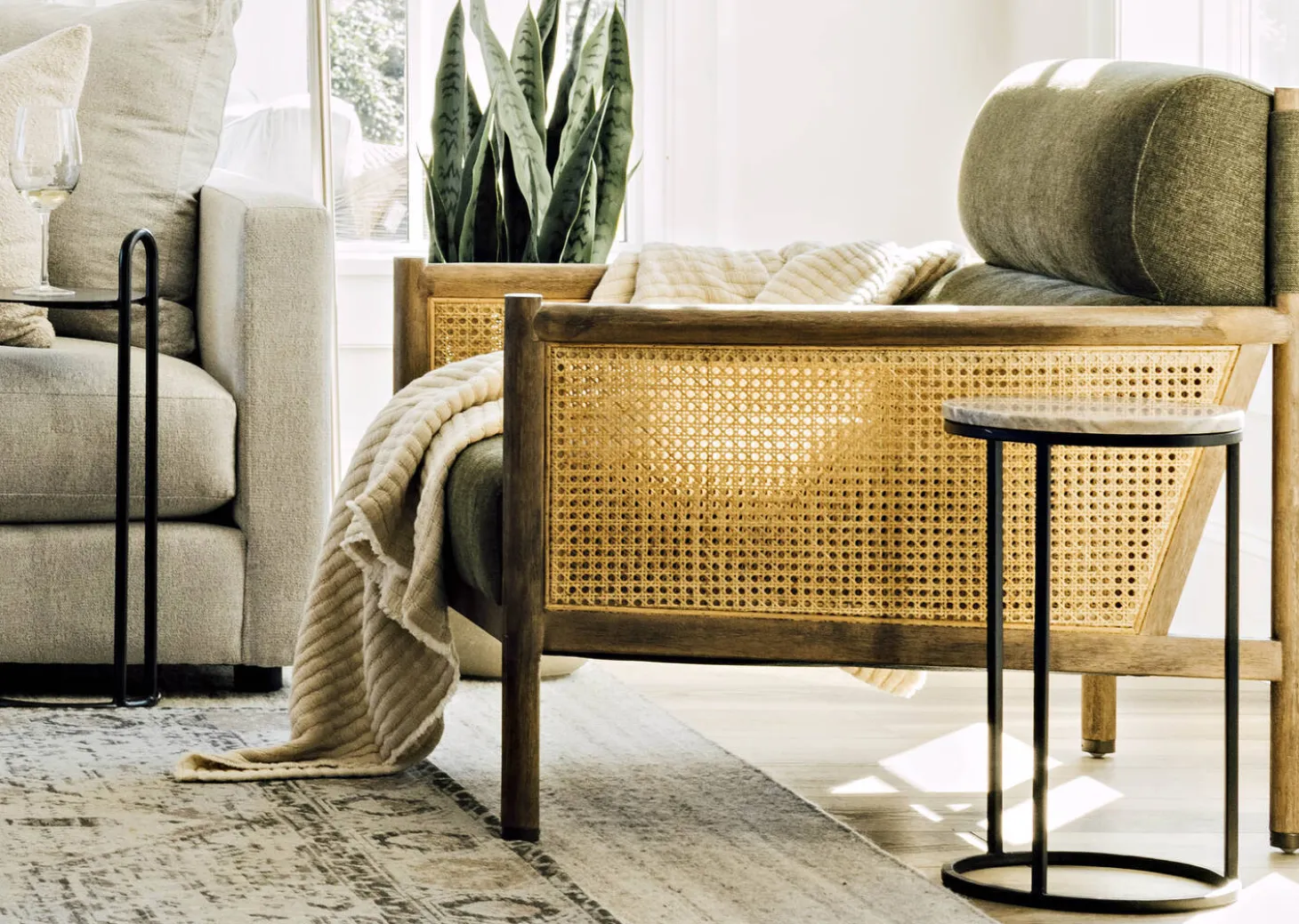 Gael Recycled Metal Nesting Table Set