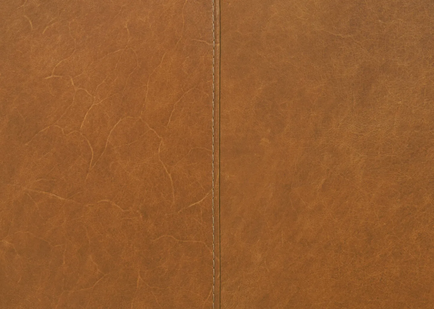Gaetano Leather Sofa -Saddle Tan
