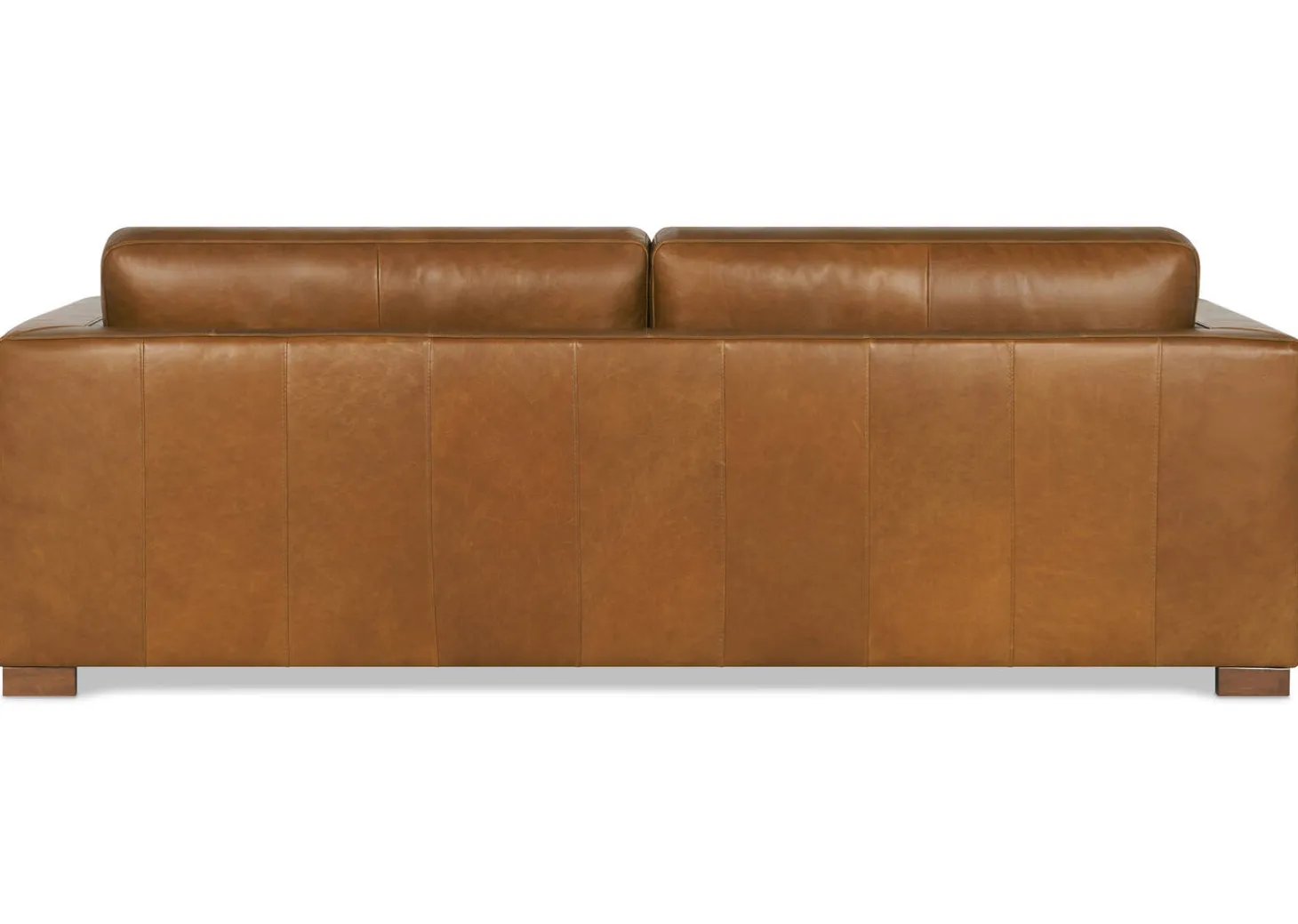 Gaetano Leather Sofa -Saddle Tan