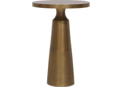 Gershwin Recycled Metal Accent Table -Brass