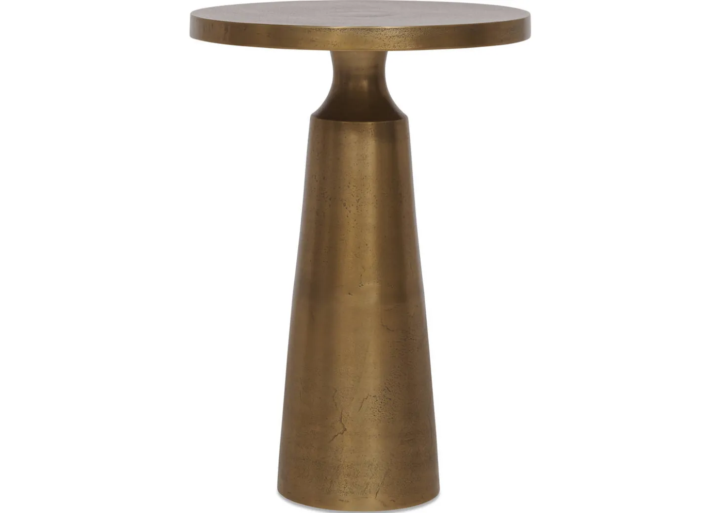 Gershwin Recycled Metal Accent Table -Brass