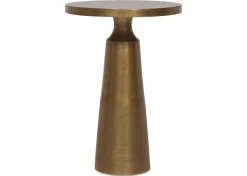 Gershwin Recycled Metal Accent Table -Brass