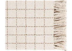 Hendricks Cotton Check Throw Nat/Cara