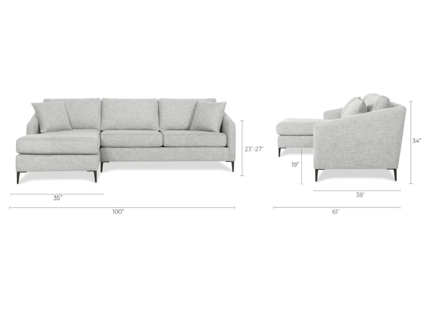 Hensley Custom Sofa Chaise