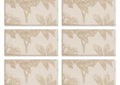 Hydrangea Napkin Set of 6 Natural/Sand