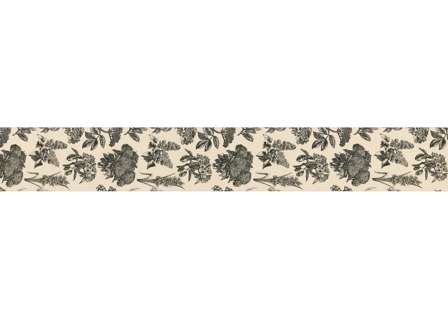 Hydrangea Table Runner Natural/Black