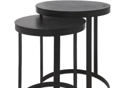 Irwin Recycled Metal Nesting Side Table Set