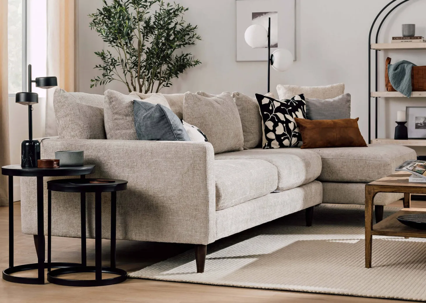 Irwin Recycled Metal Nesting Side Table Set